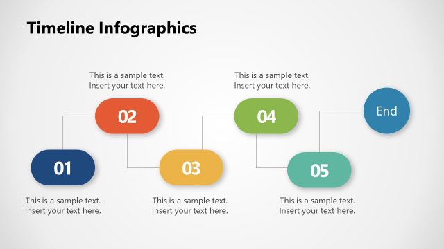 Multisteps Process Timeline Infographics Template