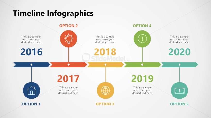 Timeline Infographics Template Slide 