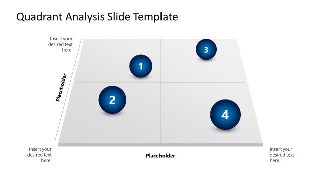 Editable Free 3D Quadrants Analysis Slide PPT Template