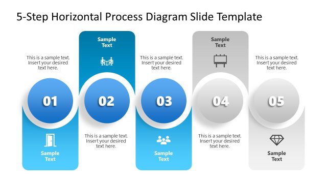 Slide for Stage 3 – Free 5-Step Horizontal Process PPT Diagram