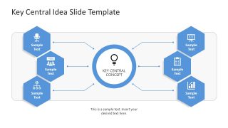 Editable Free Key Central Concept PowerPoint Template