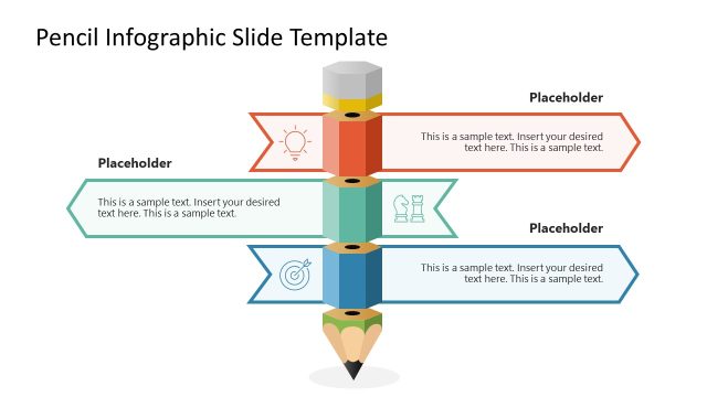 Free Pencil Infographic Template for PowerPoint