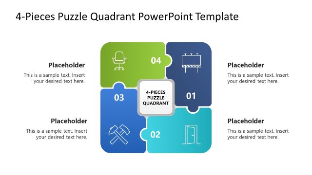 Free Puzzle Pieces Quadrant Slide Template