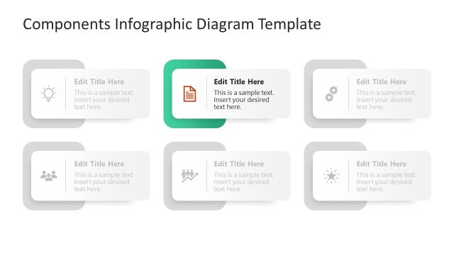 Free Components Infographic Slide Template with Unique Icons