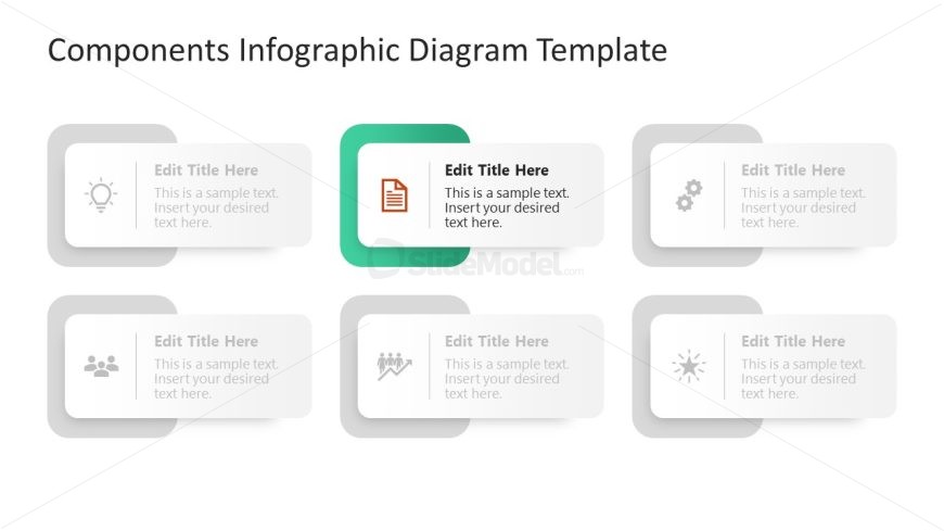 Customizable Free Components Infographic Diagram Slide