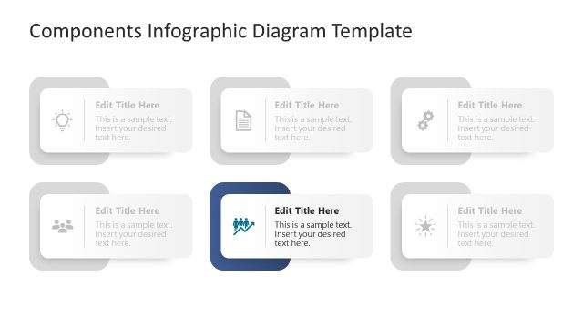 Six Components Infographic PowerPoint Slide