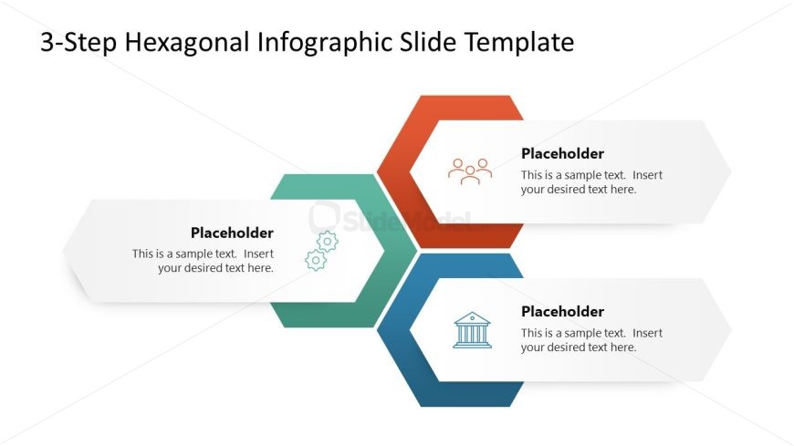 Free Hexagonal Infographic PowerPoint Slide