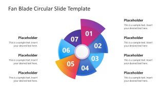 Editable Free Circular Fan Blade Slide Template