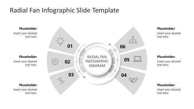 Customizable Free Radial Fan Infographic PPT Template