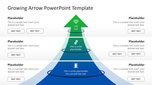 Free Growing Arrow Infographic Presentation Template
