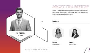 Editable Free Meetup PPT Template 