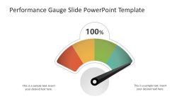 Free Performance Gauge Diagram Slide for Title Presentation