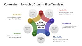 Customizable Converging Infographic Diagram Template