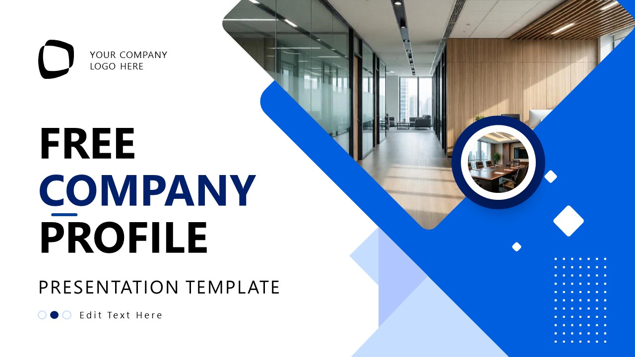 Editable Free Company Profile PPT Template