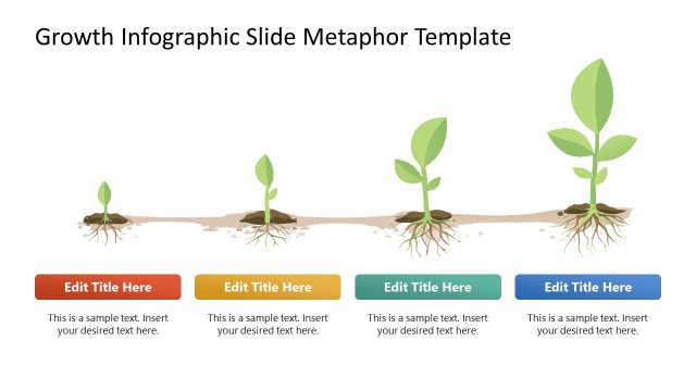 Free Growth Infographic Slide Metaphor Template