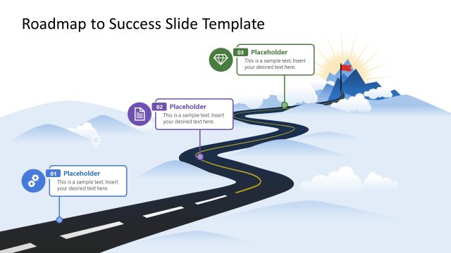 Free Roadmap to Success PowerPoint Template