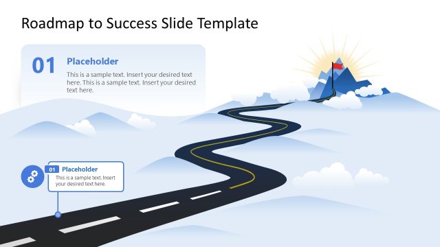Free Roadmap to Success Slide PPT Template