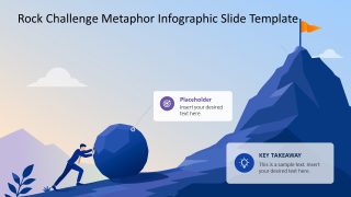Editable Free Rock Challenge Metaphor Infographic Presentation Template