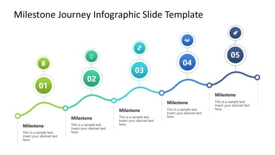 Customizable Free Milestone Journey Infographic Presentation Template
