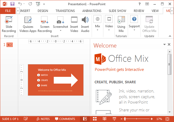 microsoft office mix tutorial