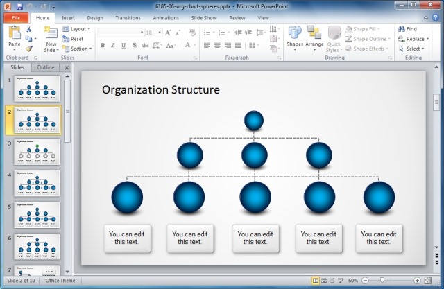 Org Chart Slide Powerpoint