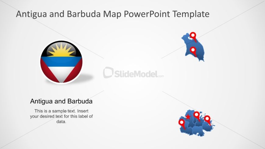Antigua and Barbuda PPT Map