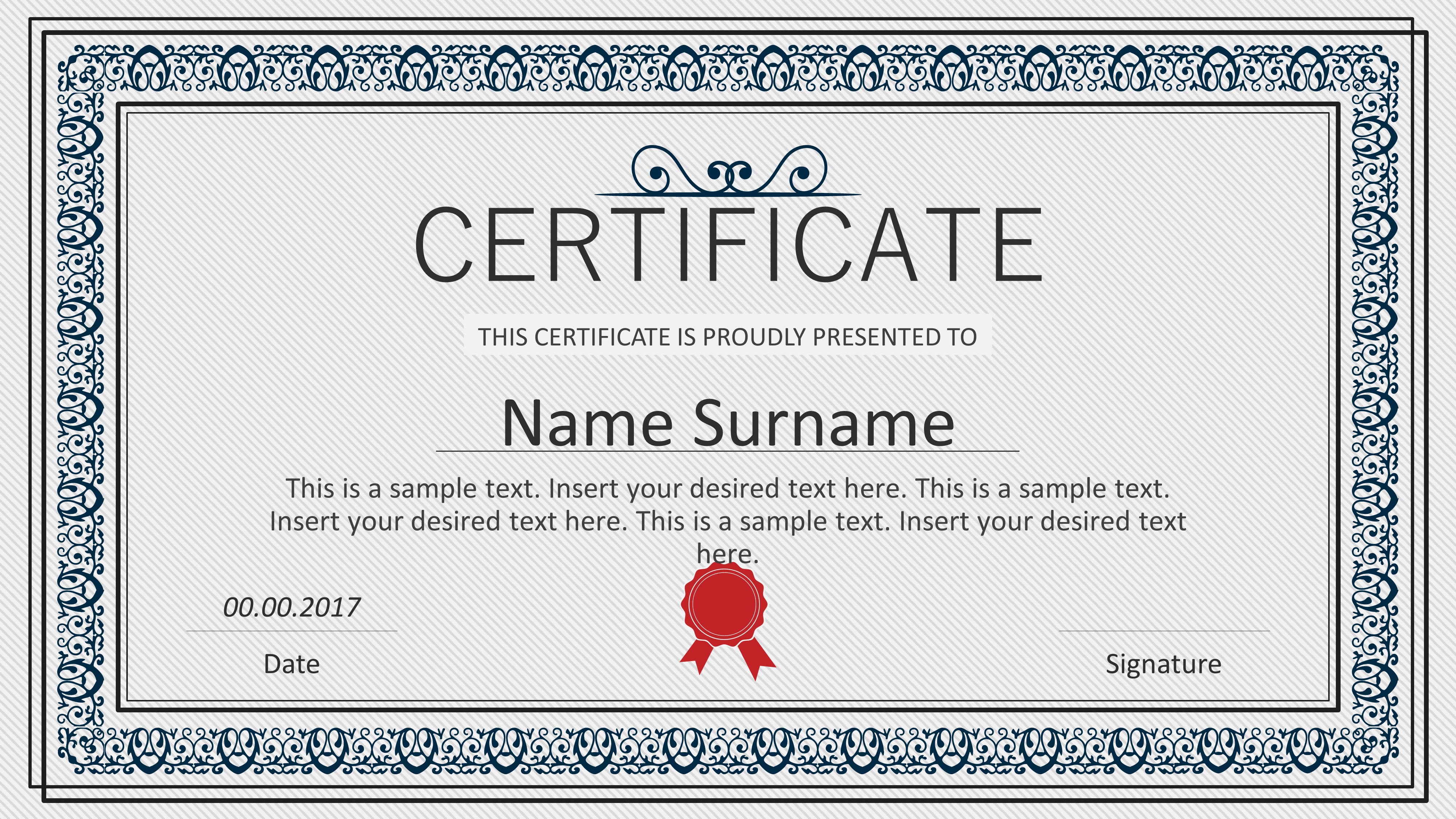 Winner Certificate PowerPoint Templates For Winner Certificate Template
