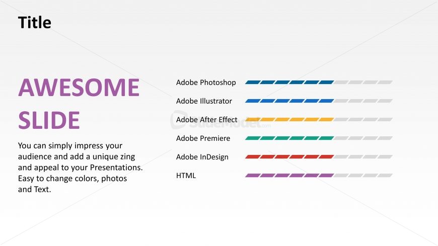 Presentation of Horizontal Diagram Template 