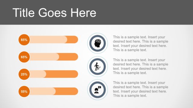 4 Performance Status Bars Template