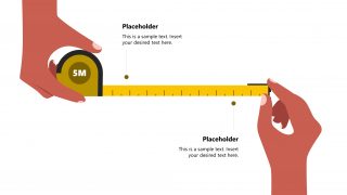 Distance Meter Shapes PPT Timeline Start End