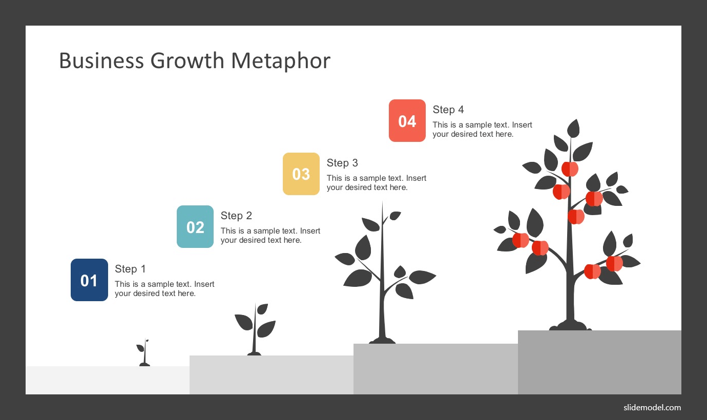 Business growth metaphor illustration