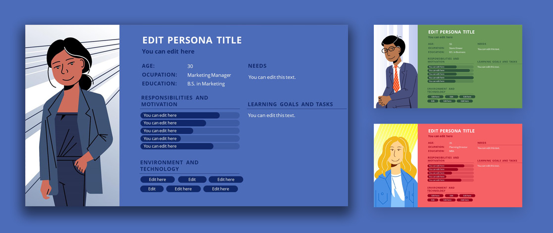 Buyer Persona Template Design for PowerPoint - SlideModel