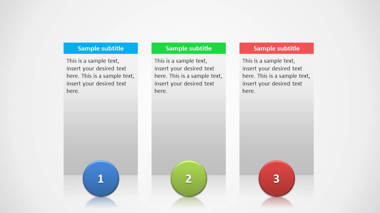 3 Columns Slide Design For PowerPoint SlideModel