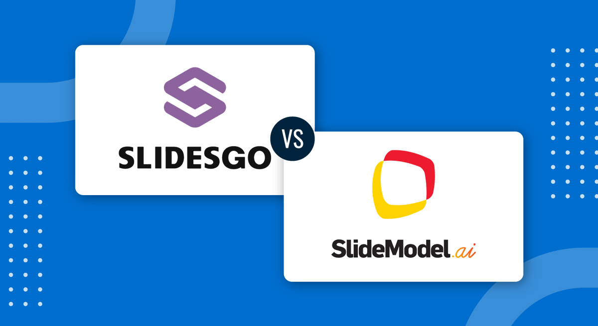 SlideModel AI vs SlidesGo AI app comparison for AI presentation making