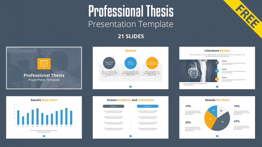 Free Thesis Presentation Powerpoint Template - Templates Printable