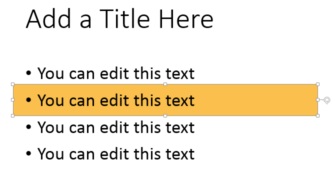 how to highlight words in powerpoint 2007