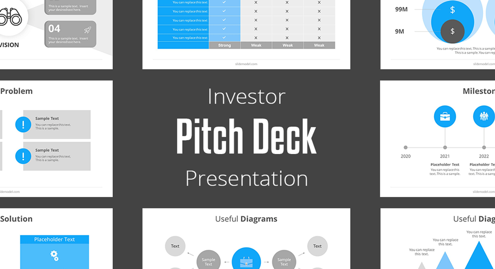 pitch deck for dating app template