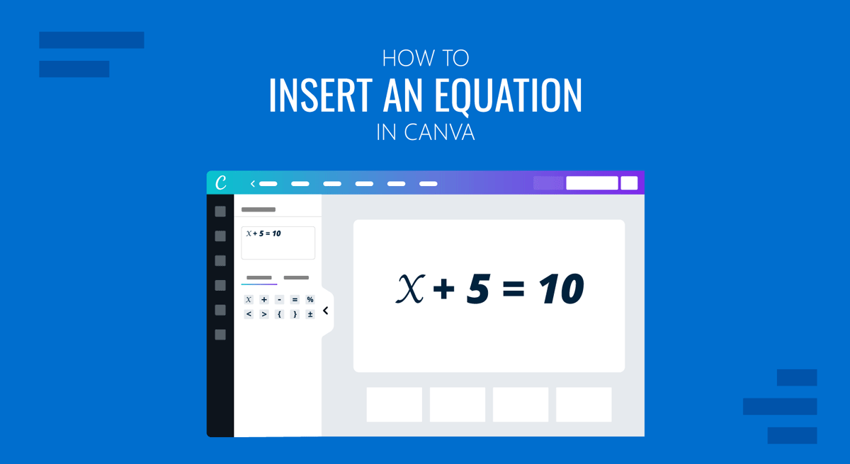 Cover for How to Insert an Equation in Canva by SlideModel