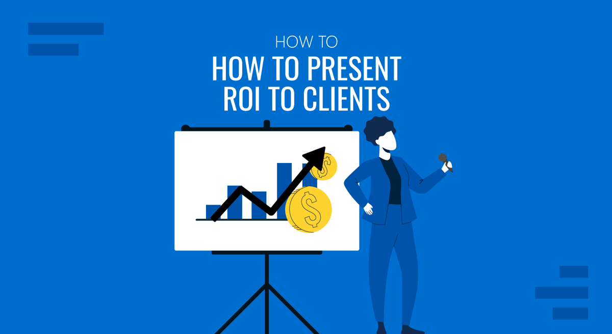 Cover for How to Present ROI to Clients by SlideModel