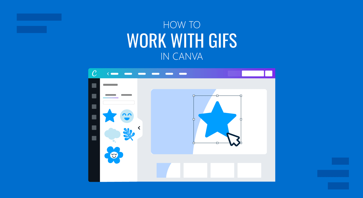 Cover for How to Work with GIFs in Canva by SlideModel