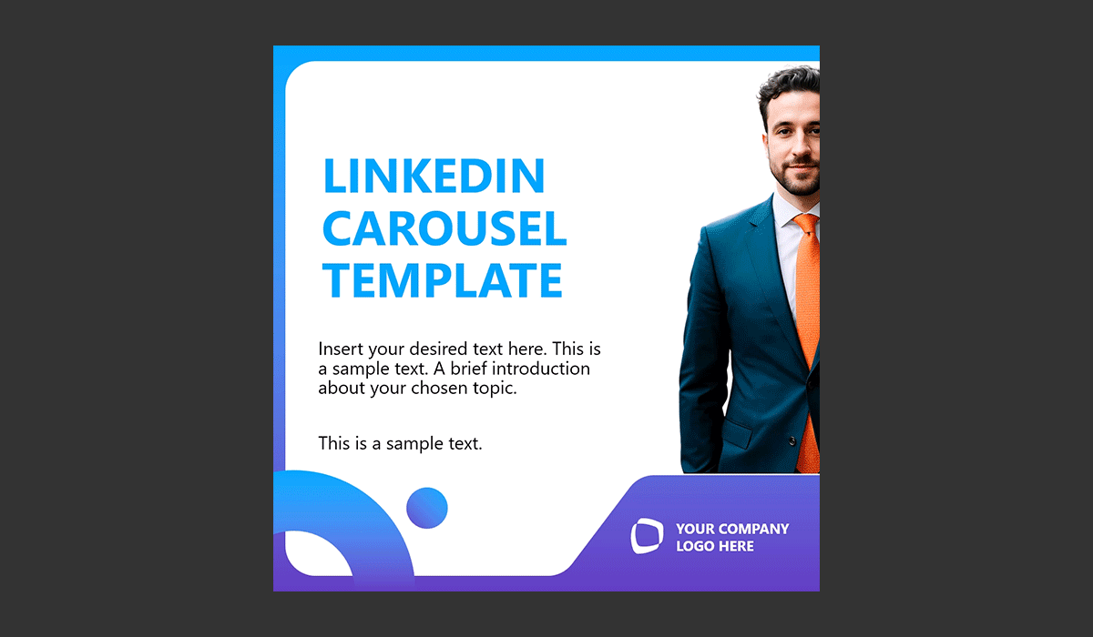 GIF containing a transition of LinkedIn carousel images