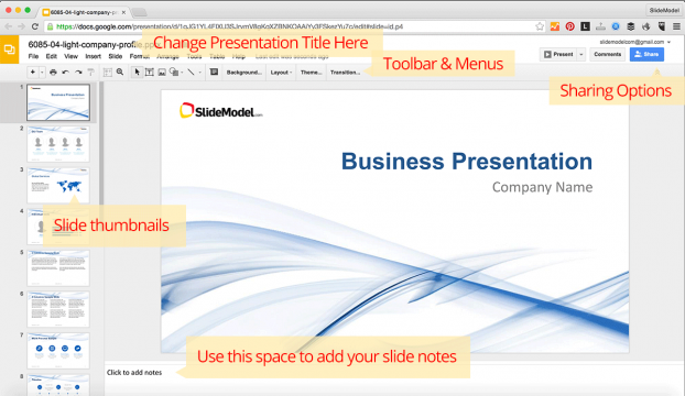 how to change background in google slides