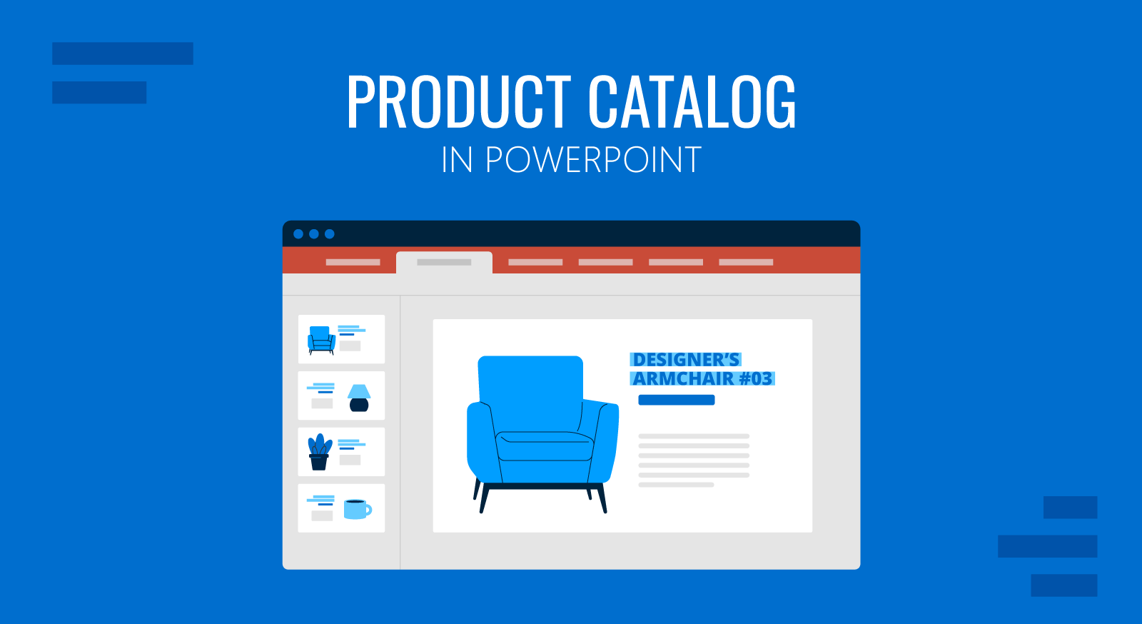 Product catalog guide in PowerPoint by SlideModel cover