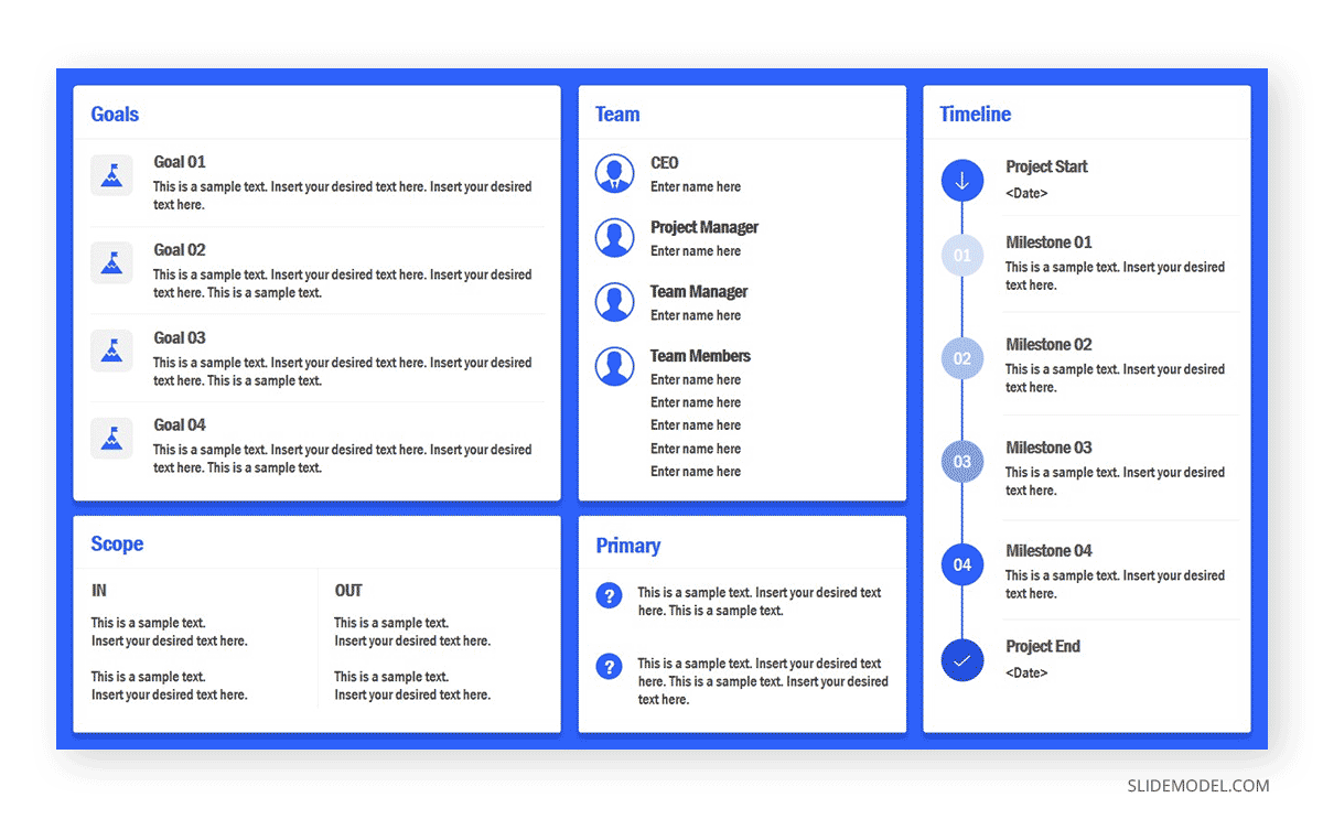 Project Charter template for PowerPoint 