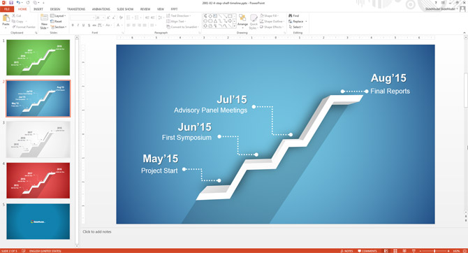 How To Edit The Timeline Template In Powerpoint Slidemodel