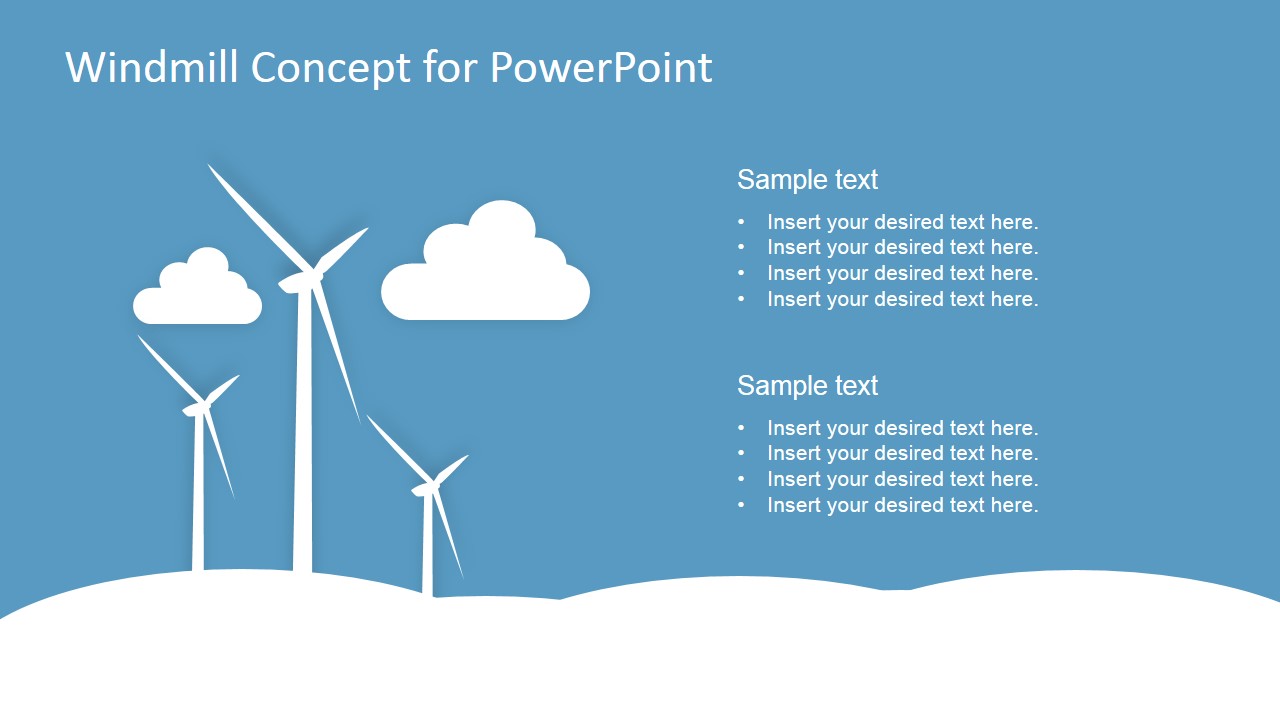 PowerPoint Graphics Featuring Eolic Energy